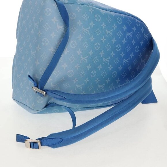 LOUIS VUITTON Monogram Clouds Multi Pocket Backpack Blue M45441 Auth 145712SAM main image 13